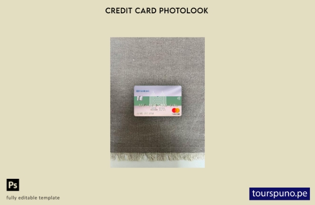listo para imprimir plantilla frontal de Turkmenistán Halkbank mastercard photol